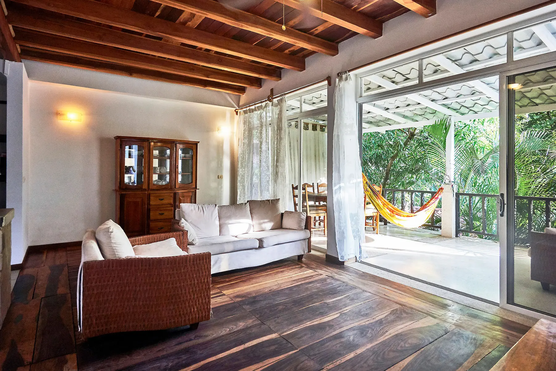 Master apartment — duplex with private balcony and tropical garden views